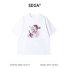 SDSA男装2026新款高贵宽松简约抽象艺术油画印花T恤百搭短袖上衣 商品缩略图0