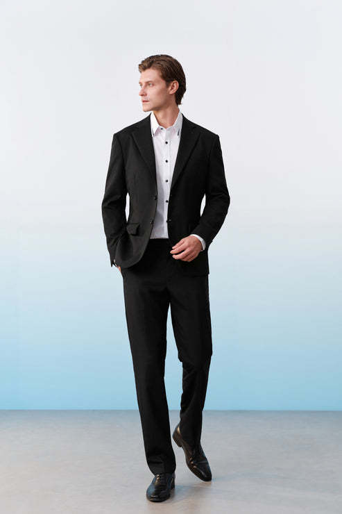 G2000男装SS26商场新款【BLACK】【绵羊毛混纺】合身剪裁西装外套61415401 商品图1