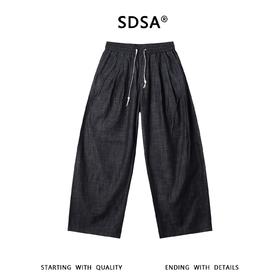 SDSA男装2026新款高贵轻奢休闲运动风撞色抽绳松紧休闲裤百搭舒适