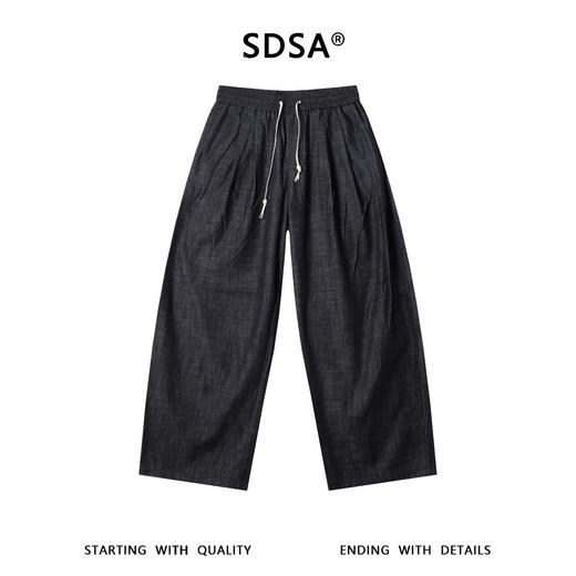 SDSA男装2026新款高贵轻奢休闲运动风撞色抽绳松紧休闲裤百搭舒适 商品图0