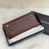 Prada Saffiano 酒红色 长款 钱包 商品缩略图1