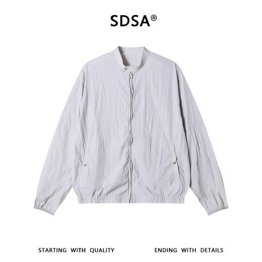 SDSA男装2026新款高贵轻奢极简风轻薄透气休闲拉链立领夹克外套 商品图0