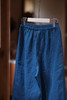 黄阿福 湖蓝亚麻八分裤 商品缩略图3
