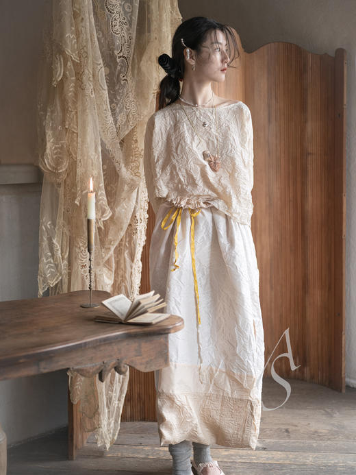 Daniela Gregis 26SS 香槟金真丝塔夫绸廓形上衣 商品图7