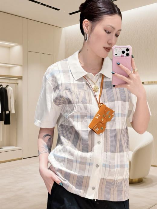 驴家 25字母logo提花针织短袖 商品图8