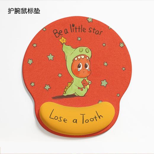 星星人护腕鼠标垫卡通周边女生电脑键盘手托办公室家用电竞滑鼠垫 商品图2