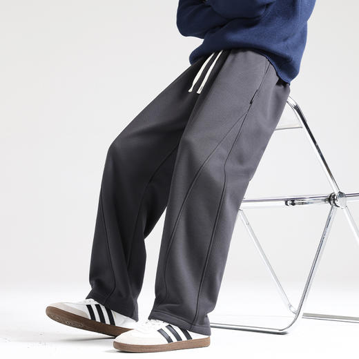 【版型显瘦、面料亲肤】裤子男款夏季直筒弯刀裤2026休闲男裤宽松阔腿卫裤春季运动裤男.TA 商品图3