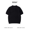 SDSA男装2026新款高贵轻奢老钱风简约半拉链翻领短袖T恤百搭休闲 商品缩略图4