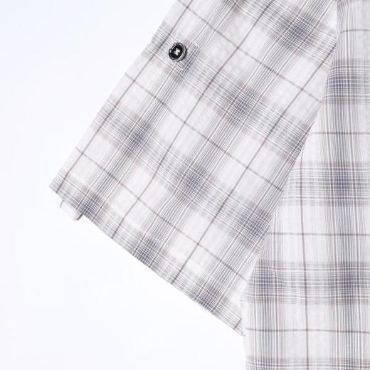 SDSA男装2026新款高贵轻奢日系少年感撞色格纹格子短袖衬衫百搭 商品图3