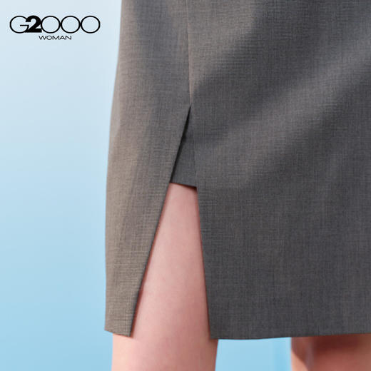 G2000女装SS26商场新款【配送腰带/舒适弹性】优雅气质A字连衣裙61231012 商品图2