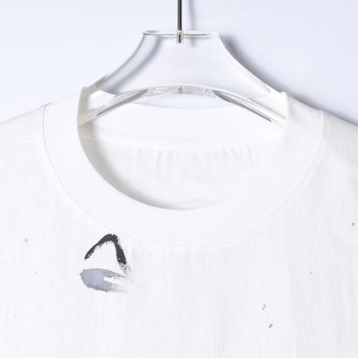 SDSA男装2026新款高贵轻奢潮牌撞色泼墨印花圆领短袖T恤百搭宽松 商品图1