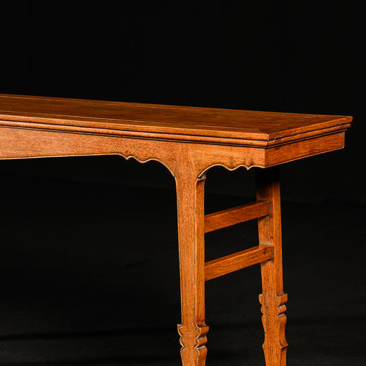 清	黄花梨插肩榫壸门牙板独板平头案 商品图2