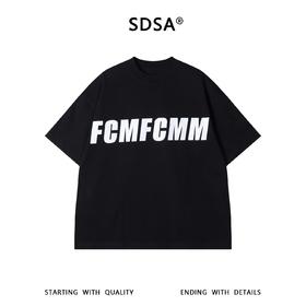 SDSA男装2026新款高贵轻奢美式潮牌撞色印花字母圆领短袖T恤百搭