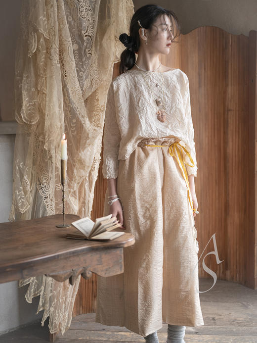 Daniela Gregis 26SS 香槟金真丝塔夫绸廓形上衣 商品图8