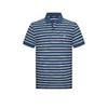 【桑蚕丝】德鲨男装商务短袖POLO衫2026夏新款休闲条纹翻领T恤男 商品缩略图1
