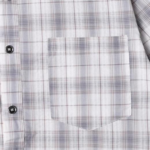 SDSA男装2026新款高贵轻奢日系少年感撞色格纹格子短袖衬衫百搭 商品图4