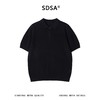 SDSA男装2026新款高贵轻奢老钱风简约半拉链翻领短袖T恤百搭休闲 商品缩略图0