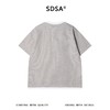SDSA男装2026新款轻奢华夫格撞色边亨利领短袖T恤宽松肌理感上衣 商品缩略图4