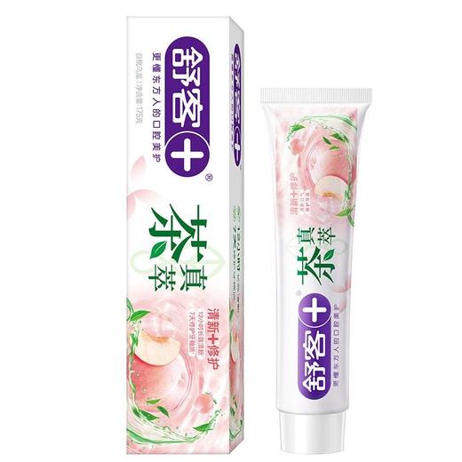 舒客 茶真萃白桃乌龙清新牙膏 175g/盒 商品图0