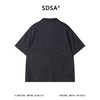SDSA男装2026新款高贵轻奢纯色肌理竖纹针织翻领宽松休闲短袖上衣 商品缩略图4