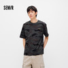 森马短袖T恤男夏季潮流迷彩满印针织衫2026新款纯棉撞色绣花上衣 商品缩略图1