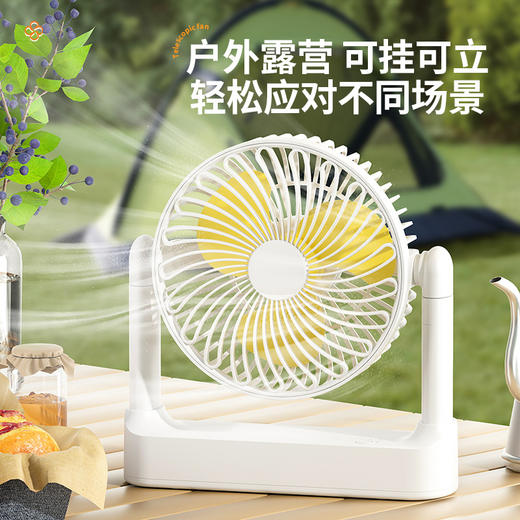【桌面usb伸缩风扇】便携台式风扇 充电办公室户外小风扇 家用吊扇新款 商品图1