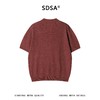 SDSA男装2026新款高贵轻奢复古肌理感针织翻领短袖T恤百搭休闲 商品缩略图4