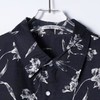 SDSA男装2026新款高贵轻奢日系宽松透气薄款撞色满印花卉短袖衬衣 商品缩略图2