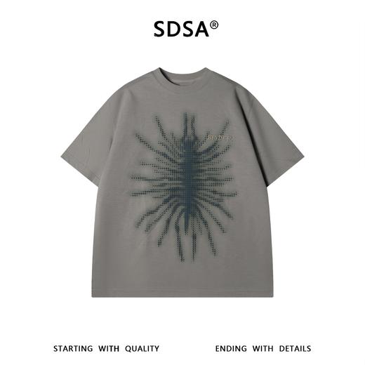 SDSA男装2026新款轻奢美式潮牌蜘蛛印花圆领T恤刺绣字母设计百搭 商品图1