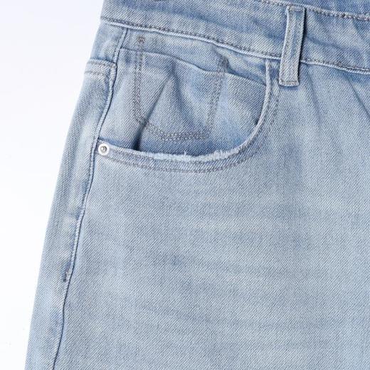 SDSA男装2026新款高贵轻奢极简风宽松阔腿直筒牛仔裤百搭时尚裤子 商品图2