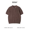 SDSA男装2026新款高贵轻奢老钱风简约半拉链翻领短袖T恤百搭休闲 商品缩略图0