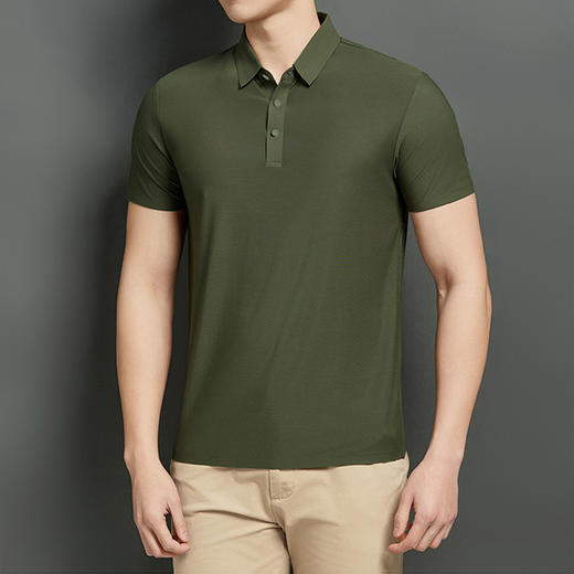 罗蒙 男女同款 无痕冰丝POLO衫 简约舒适 翻领设计 17色可选 商品图14