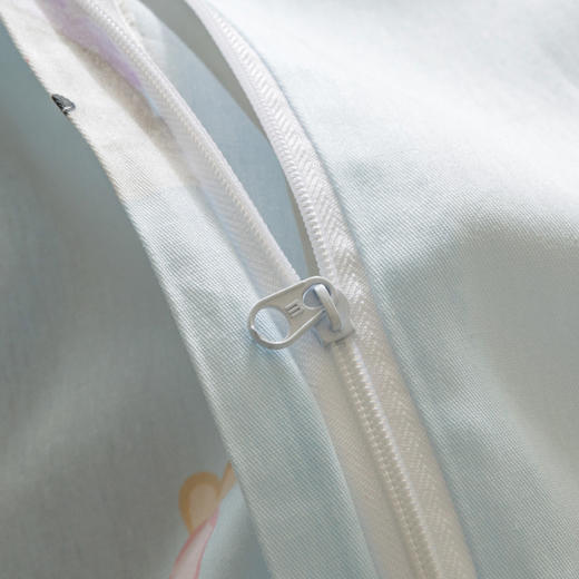 春夏呆萌小刺绣全棉四件套 柔韧透气耐磨纯棉套件 商品图7