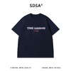 SDSA男装2026新款高贵轻奢做旧字母设计感T恤宽松短袖休闲 商品缩略图0