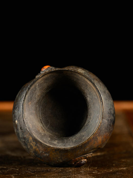 清	铜嵌宝石瓶摆件 商品图4