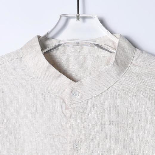 SDSA男装2026新款高贵轻奢日系少年感纯色立领长袖衬衫百搭时尚 商品图2