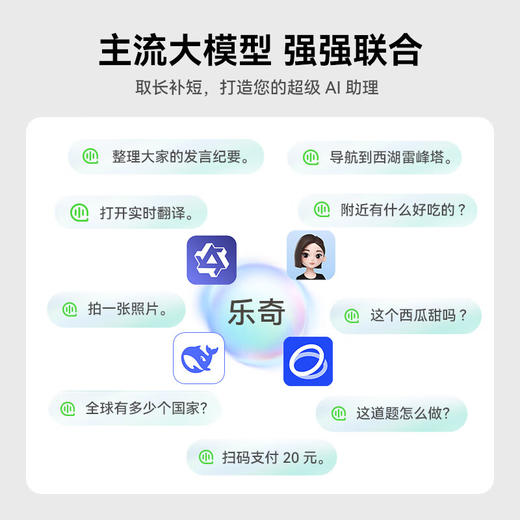 ROKID Glasses乐奇AI眼镜 智能眼镜 豆包千问大模型AR眼镜 拍摄导航翻译提词 超级AI助理 商品图2