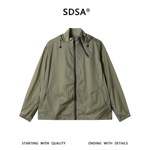 SDSA男装2026新款高贵轻奢简约纯色松紧拉链立领夹克外套百搭时尚 商品图0