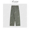04-4潘依绣丁丁宠粉100%棉立体剪裁工装风斜门襟拼接腰带休闲裤Q83641 商品缩略图1