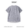 SDSA男装2026新款高贵轻奢简约扎染下摆拼接圆领短袖T恤百搭宽松 商品缩略图4