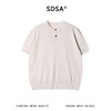 SDSA男装2026新款轻奢基础款老钱风针织半纽扣圆领短袖T恤百搭 商品缩略图0