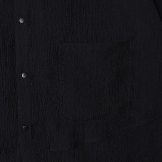 SDSA男装2026高贵轻奢肌理感纯色工装风短袖衬衫大口袋设计百搭 商品图4