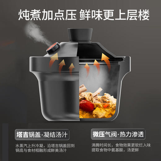 九阳电炖锅高温瓷煲汤锅全自动沸炖家用炖汤电砂锅陶瓷炖盅煮粥锅 商品图8