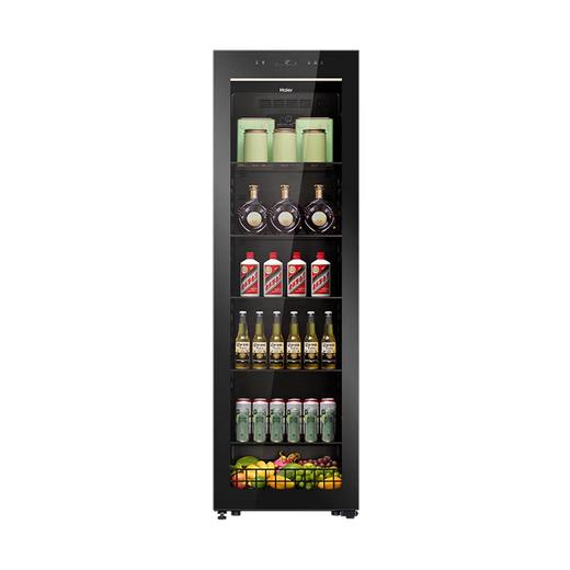 海尔（Haier）【新品现货】大容量嵌入式冰吧378L恒湿红酒柜家用办公室客厅冷藏保鲜柜风冷柜葡萄酒红酒展示柜 冰吧丨风冷无霜丨378L左右换门 商品图1