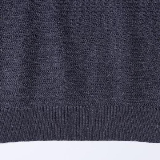 SDSA男装2026新款高贵轻奢复古肌理感针织翻领短袖T恤百搭休闲 商品图3