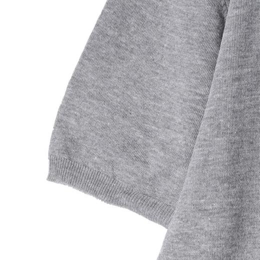 SDSA男装2026新款轻奢基础款老钱风针织半纽扣圆领短袖T恤百搭 商品图2