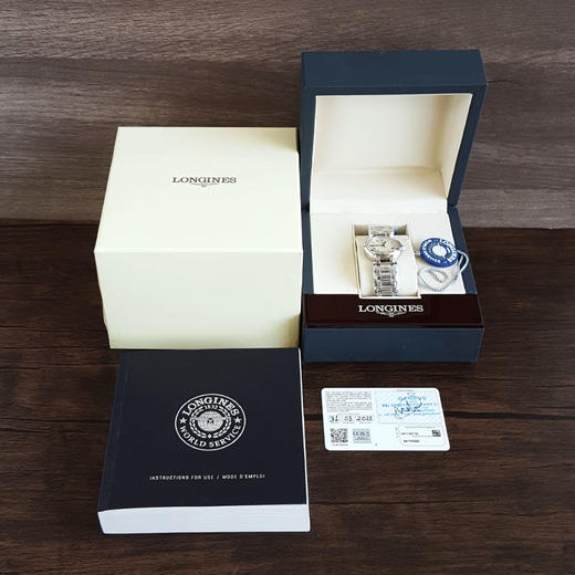 【99新】LONGINES 浪琴L8.113.4.71.6自动机械机芯日期显示30MM（女款）心月系列精钢060426AK12 商品图1
