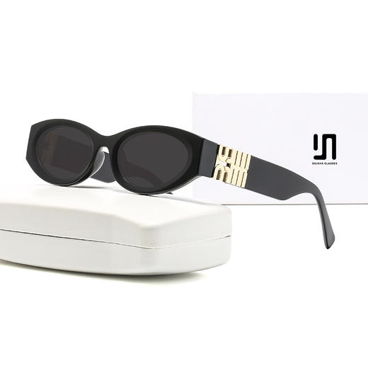 爆款2026新款 时尚猫眼墨镜 女士防紫外线开车高级感太阳眼镜 商品图2