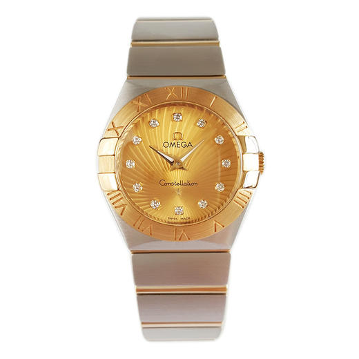 【95新】OMEGA 欧米茄123.20.27.60.58.001石英机芯27MM（女款）星座系列精钢/18K黄金020426TJ10 商品图0