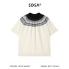 SDSA男装2026新款高贵轻奢费尔岛提花半高领针织短袖复古宽松上衣 商品缩略图0